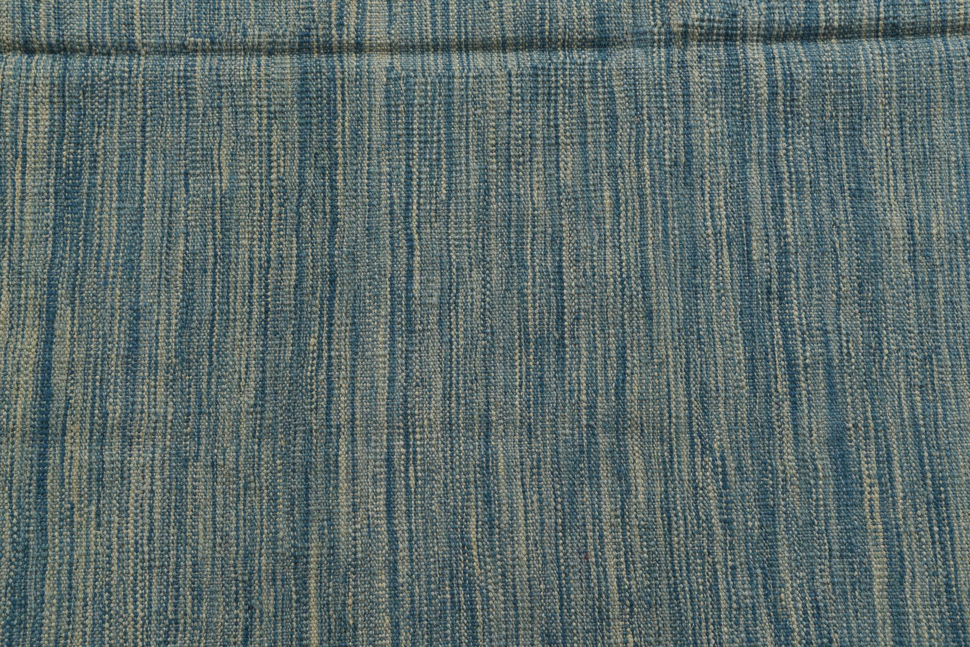5' x 6' 7 Hand Woven Kilim Modern Wool Rug