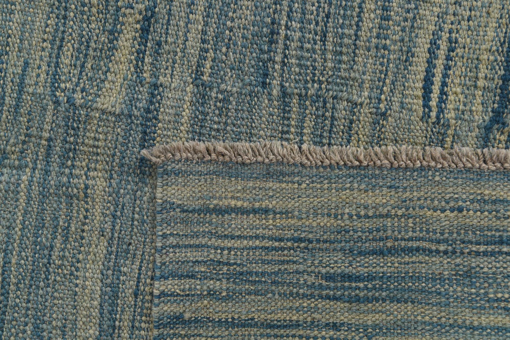 5' x 6' 6 Hand Woven Kilim Modern Wool Rug