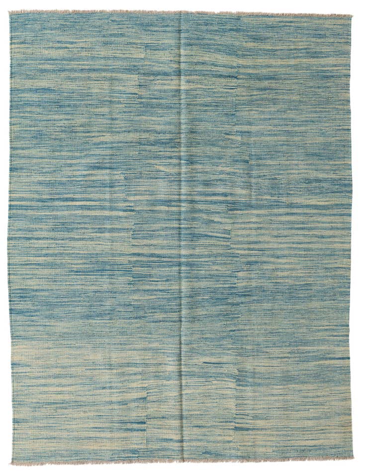 Detail image of 5' x 6' 6 Hand Woven Kilim Modern Wool Rug