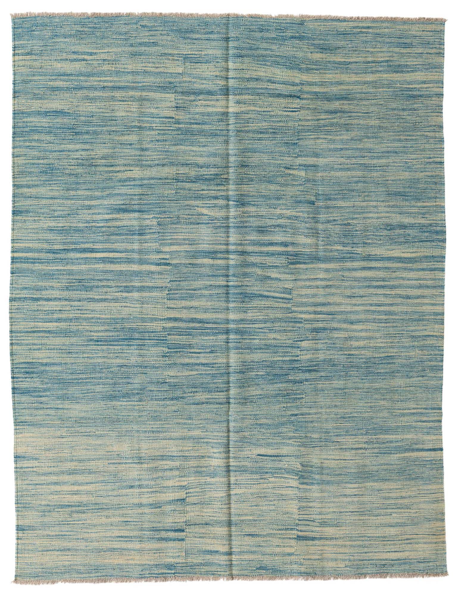 5' x 6' 6 Hand Woven Kilim Modern Wool Rug
