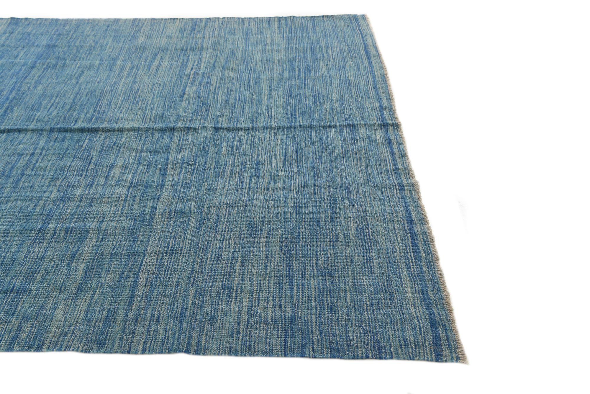 5' 7 x 8' Hand Woven Kilim Modern Wool Rug