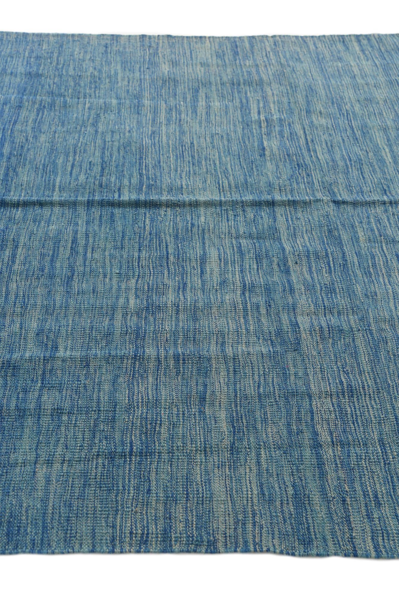 5' 7 x 8' Hand Woven Kilim Modern Wool Rug