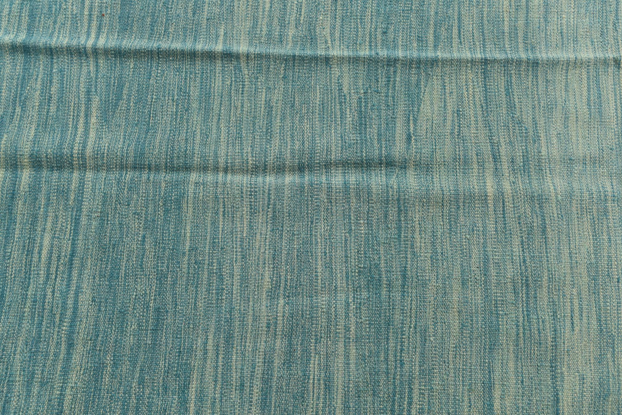 4' 10 x 6' 6 Hand Woven Kilim Modern Wool Rug