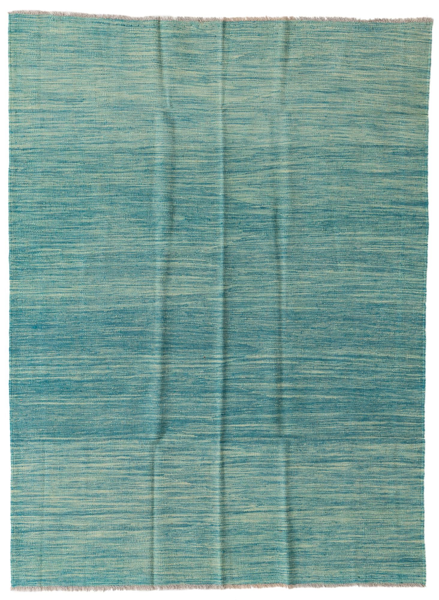 4' 10 x 6' 6 Hand Woven Kilim Modern Wool Rug