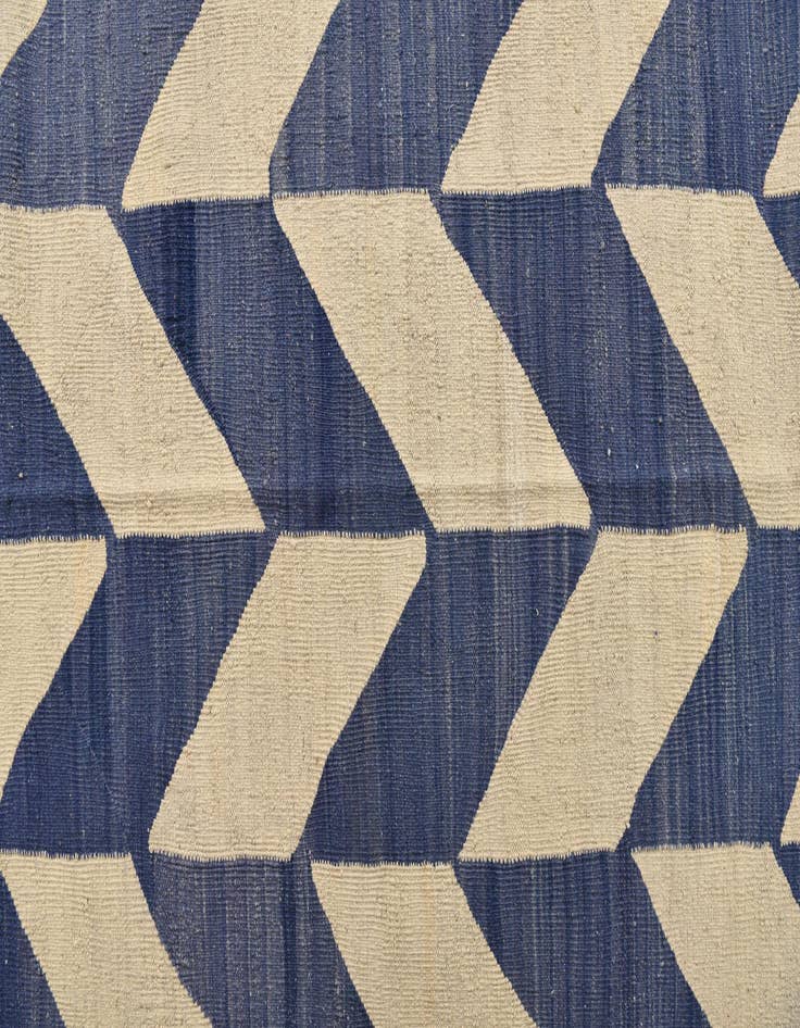 Detail image of 10' 7 x 12' 8  Hand Woven Kilim Modern Wool Rug