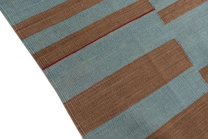 4' 3 x 6' Hand Woven Kilim Modern Wool Rug