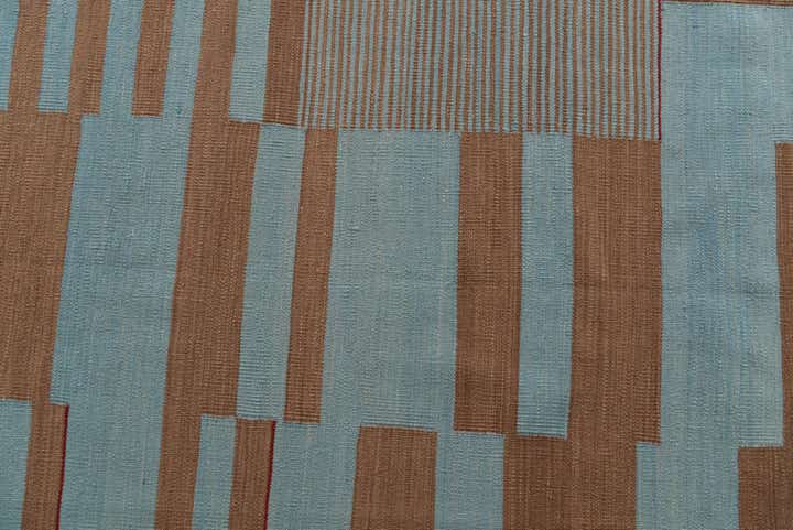 4' 3 x 6' Hand Woven Kilim Modern Wool Rug