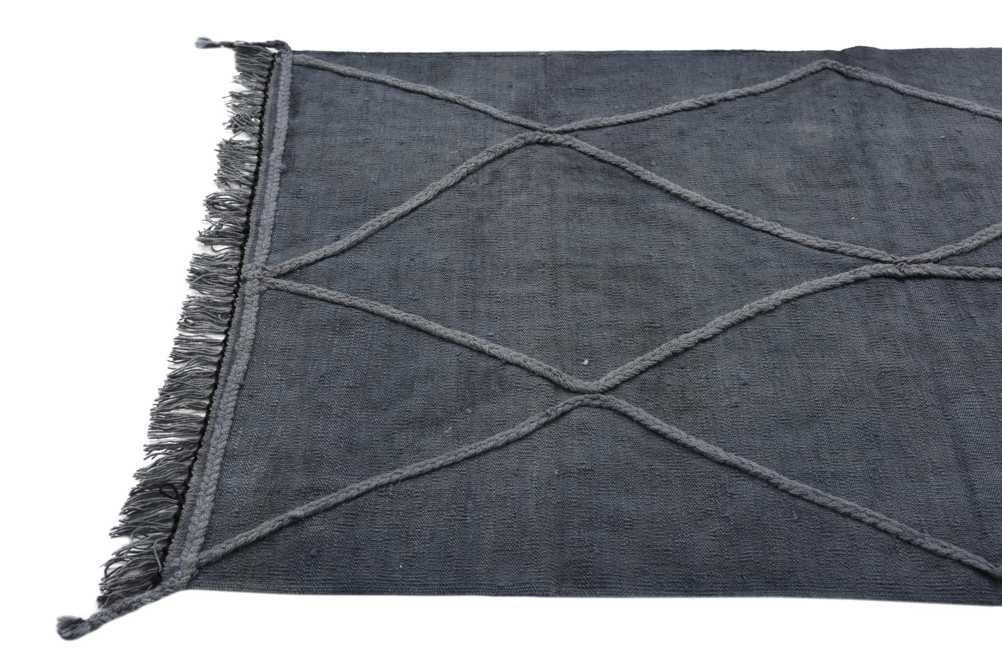 3' 3 x 4' 10 Hand Woven Kilim Modern Wool Rug