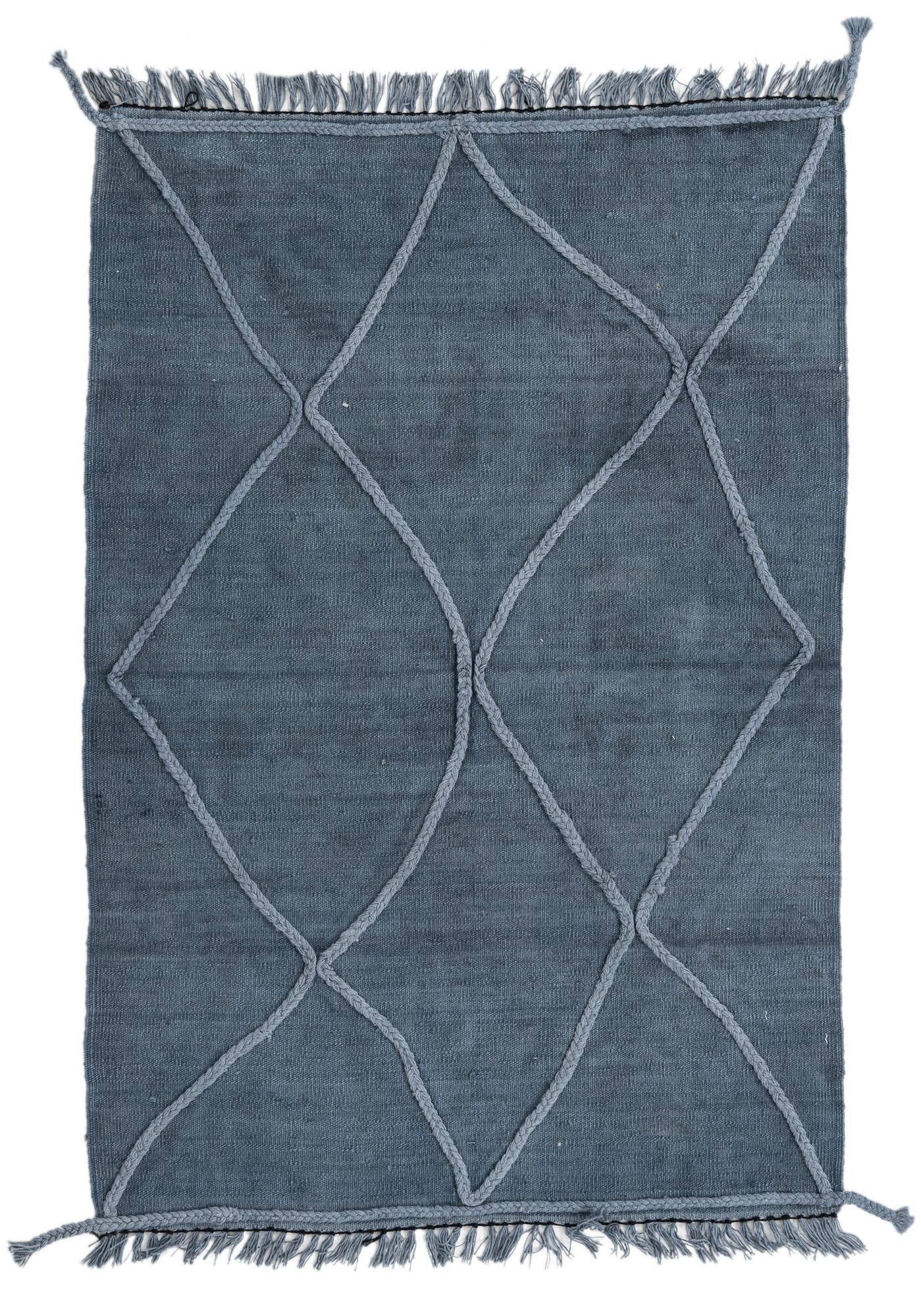 3' 3 x 4' 10 Hand Woven Kilim Modern Wool Rug
