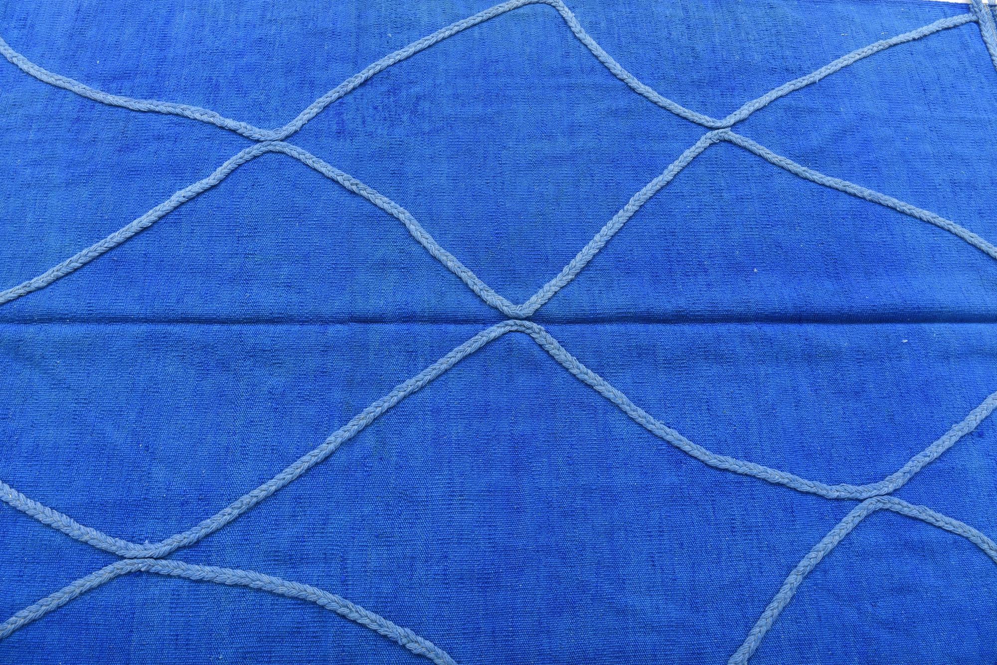 4' 1 x 6' 1 Hand Woven Kilim Modern Wool Rug