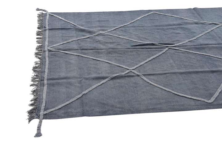 4' 8 x 6' 8 Hand Woven Kilim Modern Wool Rug