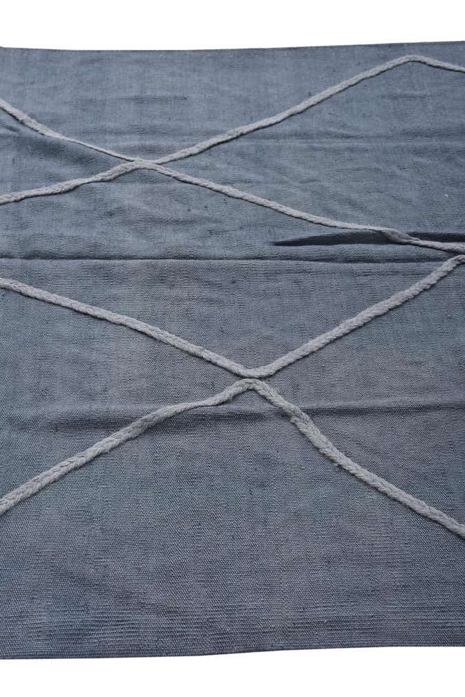 4' 8 x 6' 8 Hand Woven Kilim Modern Wool Rug