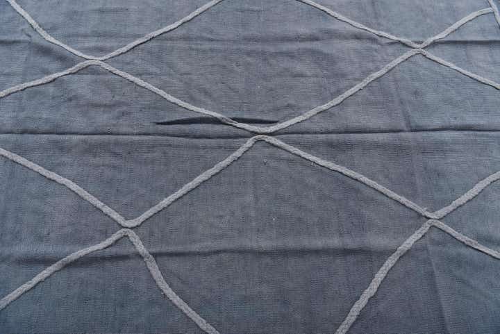 4' 8 x 6' 8 Hand Woven Kilim Modern Wool Rug