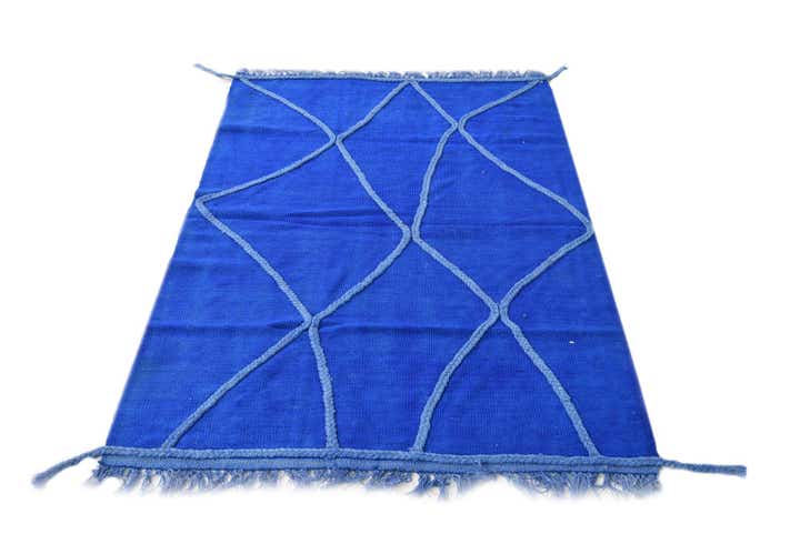 3' 4 x 5' 1 Hand Woven Kilim Modern Wool Rug