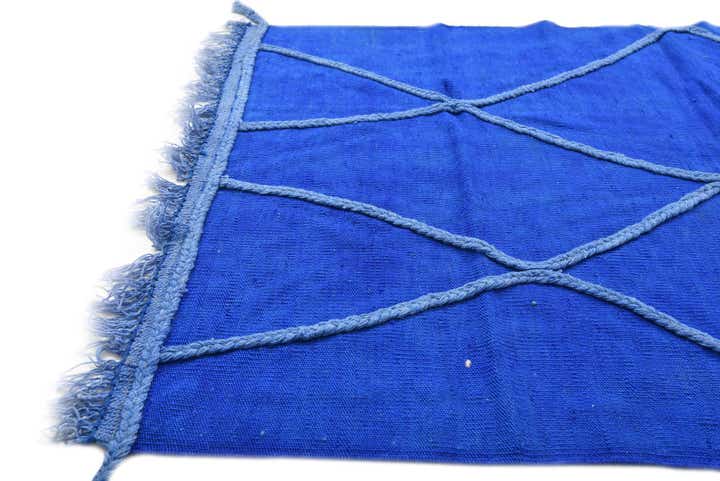 3' 4 x 5' 1 Hand Woven Kilim Modern Wool Rug
