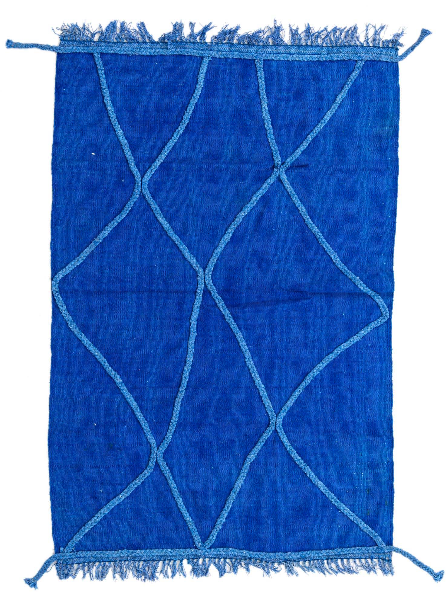 3' 4 x 5' 1 Hand Woven Kilim Modern Wool Rug