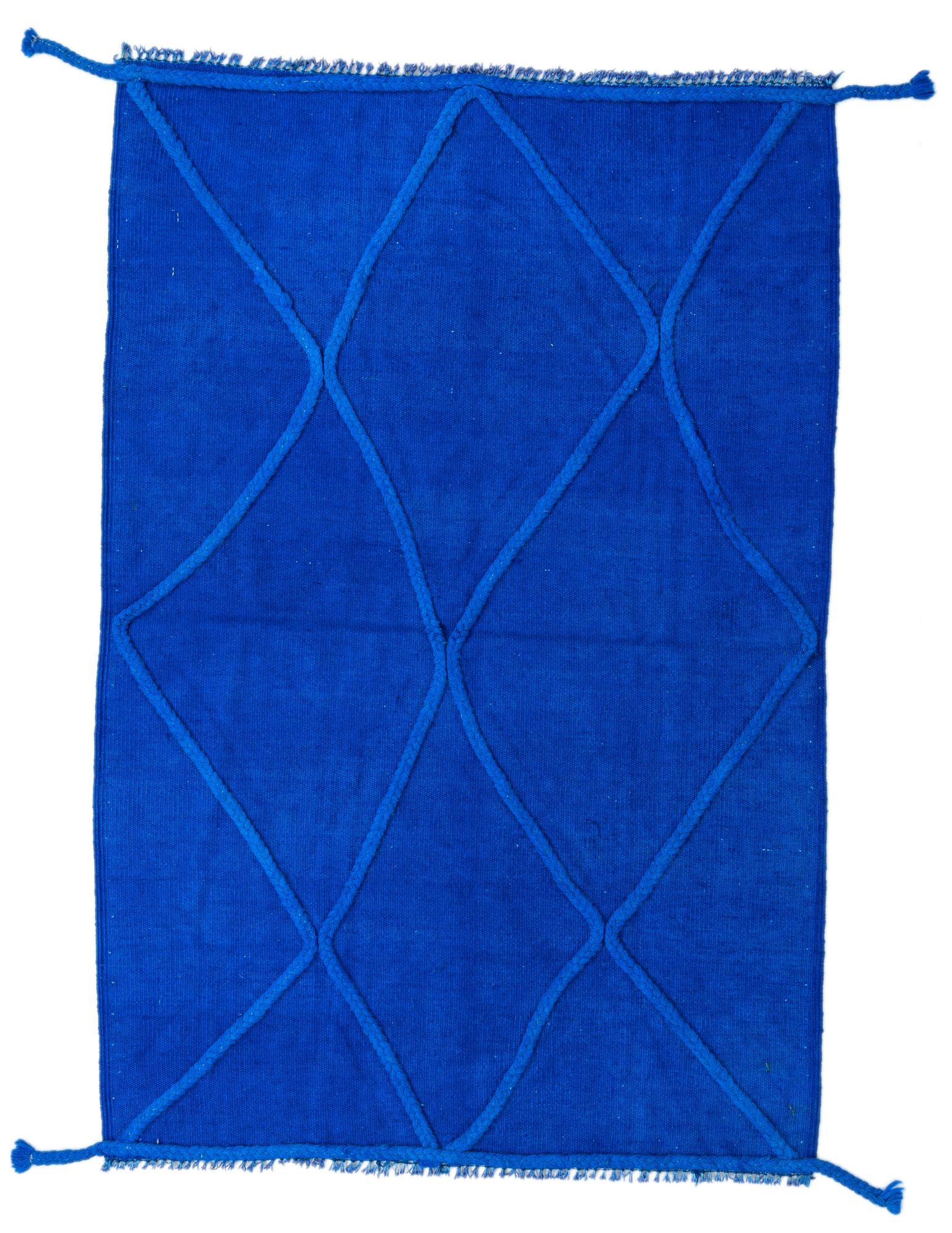 3' 4 x 5' Hand Woven Kilim Modern Wool Rug