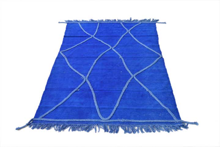 3' 4 x 5' Hand Woven Kilim Modern Wool Rug