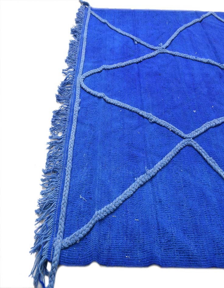 Detail image of 3' 4 x 5' Hand Woven Kilim Modern Wool Rug