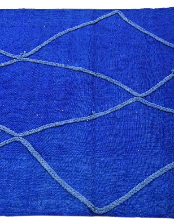 Detail image of 3' 4 x 5'  Hand Woven Kilim Modern Wool Rug