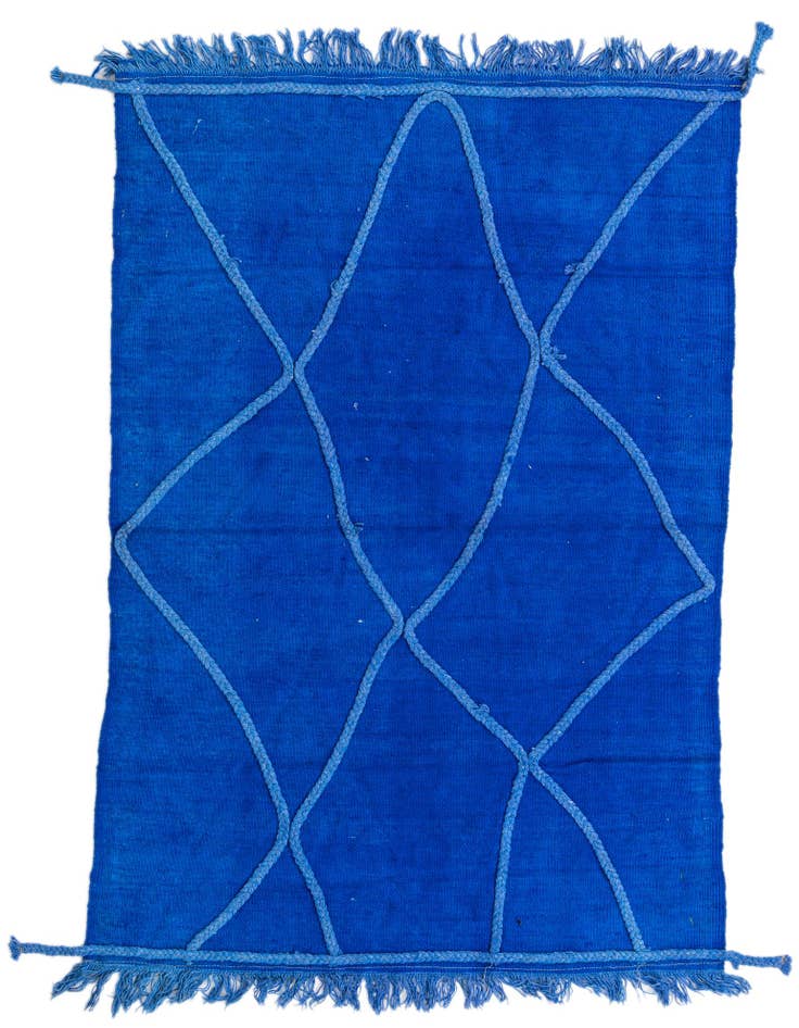 Detail image of 3' 4 x 5' Hand Woven Kilim Modern Wool Rug