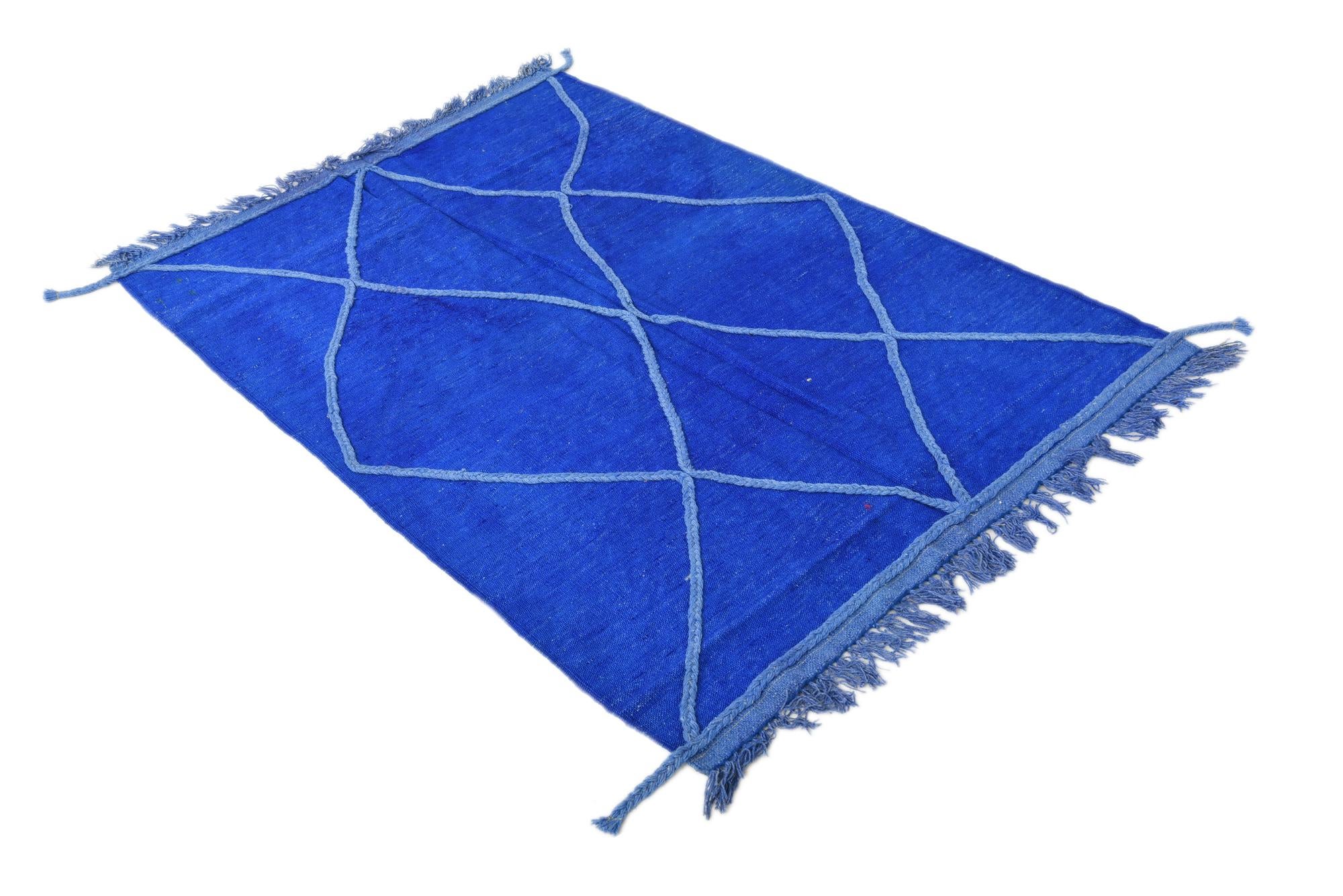 3' 5 x 5' 2 Hand Woven Kilim Modern Wool Rug
