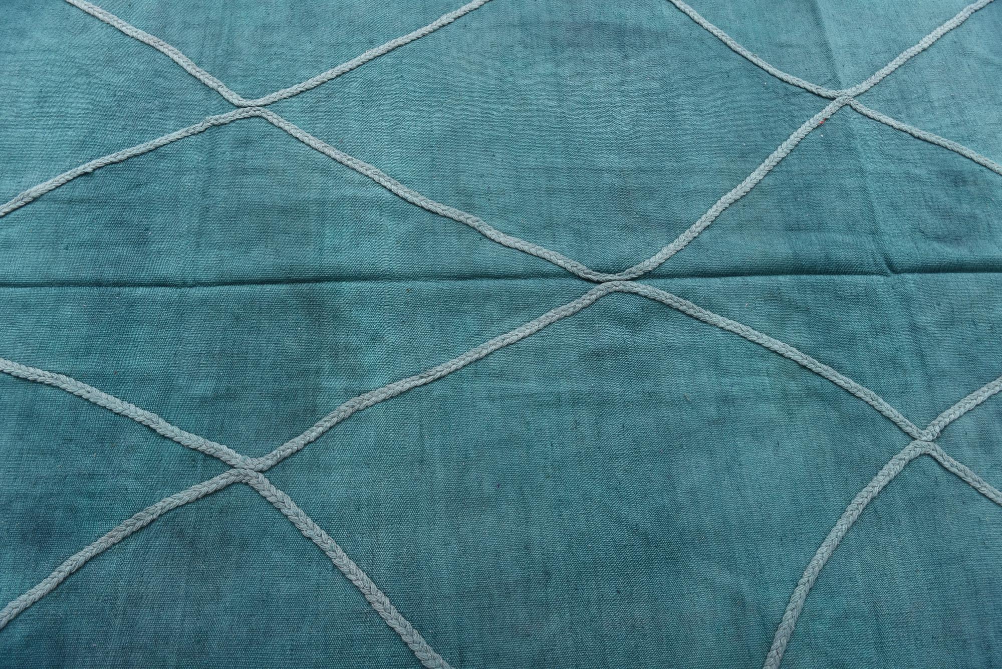 5' 5 x 7' 8 Hand Woven Kilim Modern Wool Rug