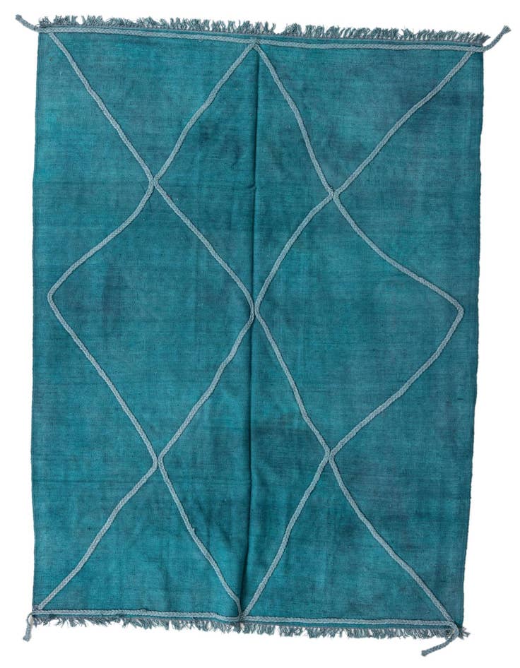 Detail image of 5' 5 x 7' 8 Hand Woven Kilim Modern Wool Rug