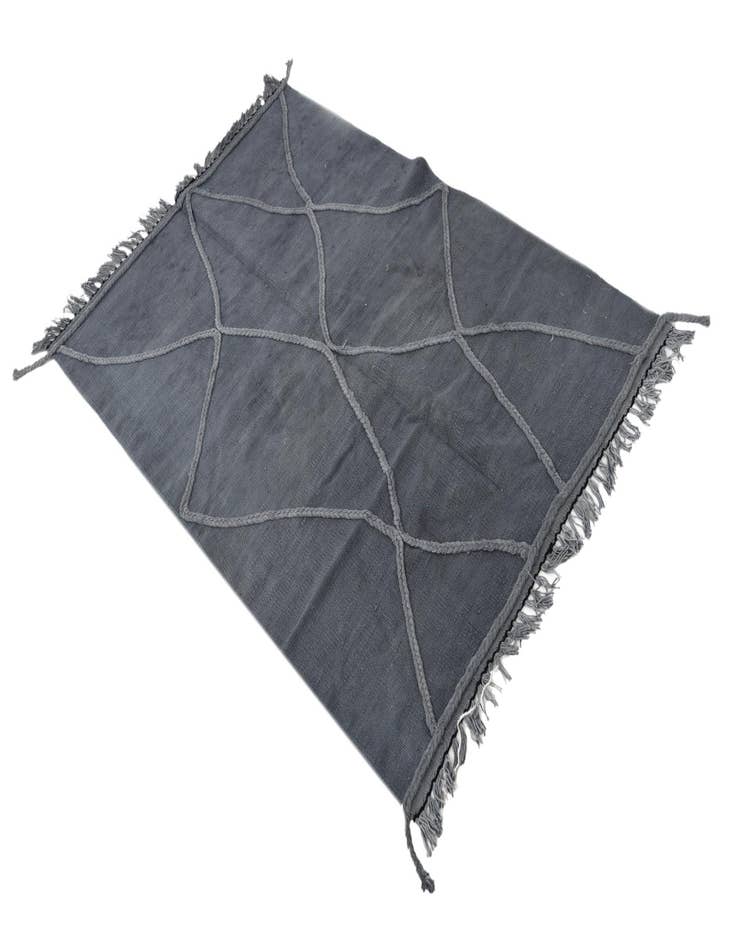 Detail image of 3' 4 x 5' Hand Woven Kilim Modern Wool Rug