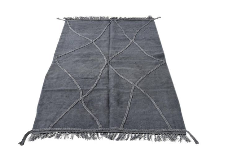 Detail image of 3' 4 x 5' Hand Woven Kilim Modern Wool Rug