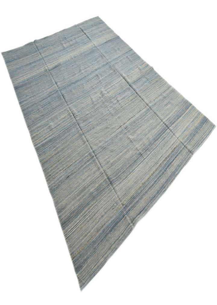 9' 1 x 11' 4 Hand Woven Kilim Modern Wool Rug