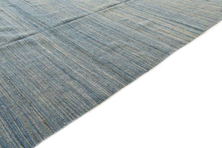 9' 1 x 11' 4 Hand Woven Kilim Modern Wool Rug