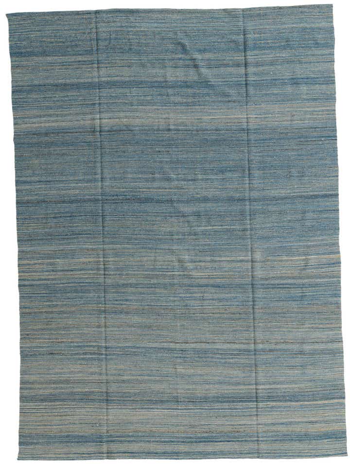 9' 1 x 11' 4 Hand Woven Kilim Modern Wool Rug