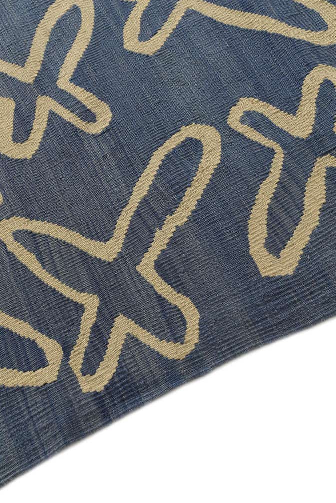 5' 3 x 6' 5 Hand Woven Kilim Modern Wool Rug