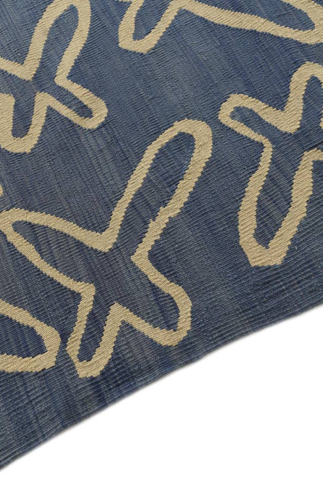 Detail image of 5' 3 x 6' 5 Hand Woven Kilim Modern Wool Rug