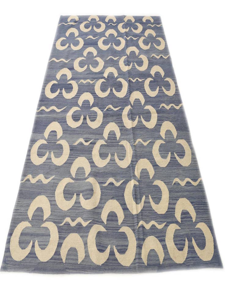 Detail image of 5' 10 x 7' 7  Hand Woven Kilim Modern Wool Rug