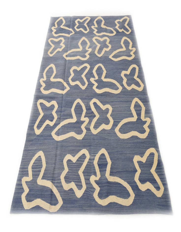 Detail image of 5' x 6' 7  Hand Woven Kilim Modern Wool Rug