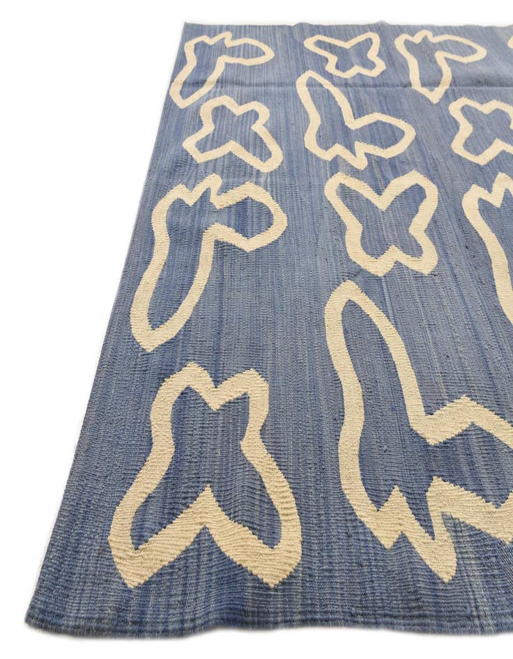 Detail image of 5' x 6' 7  Hand Woven Kilim Modern Wool Rug
