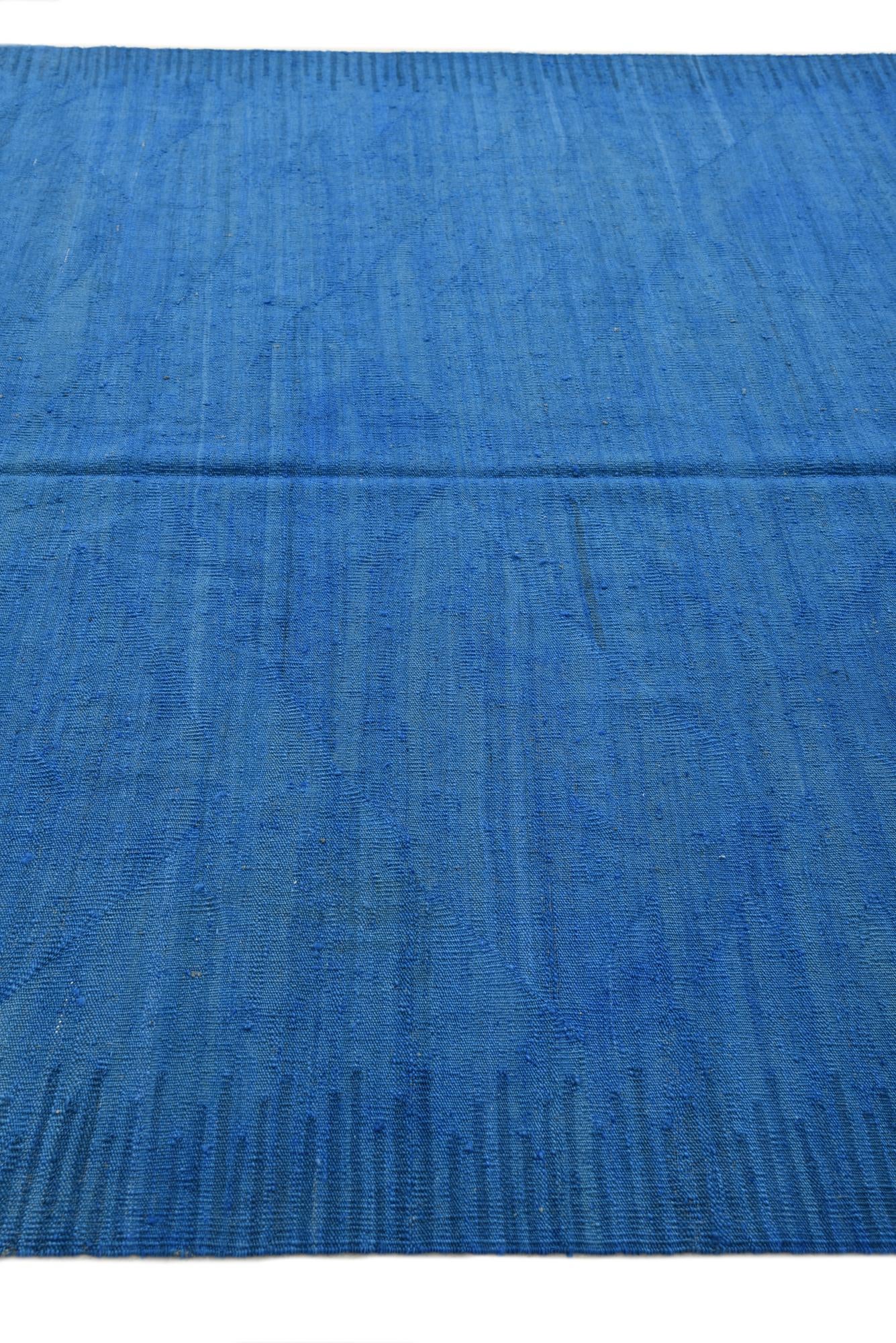 6' 9 x 9' 9 Hand Woven Kilim Modern Wool Rug