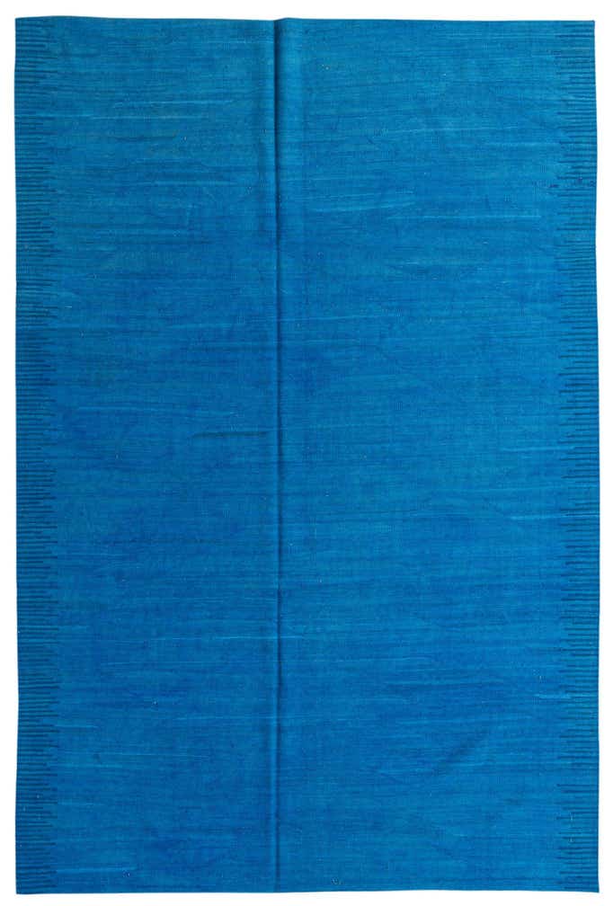 6' 9 x 9' 9 Hand Woven Kilim Modern Wool Rug