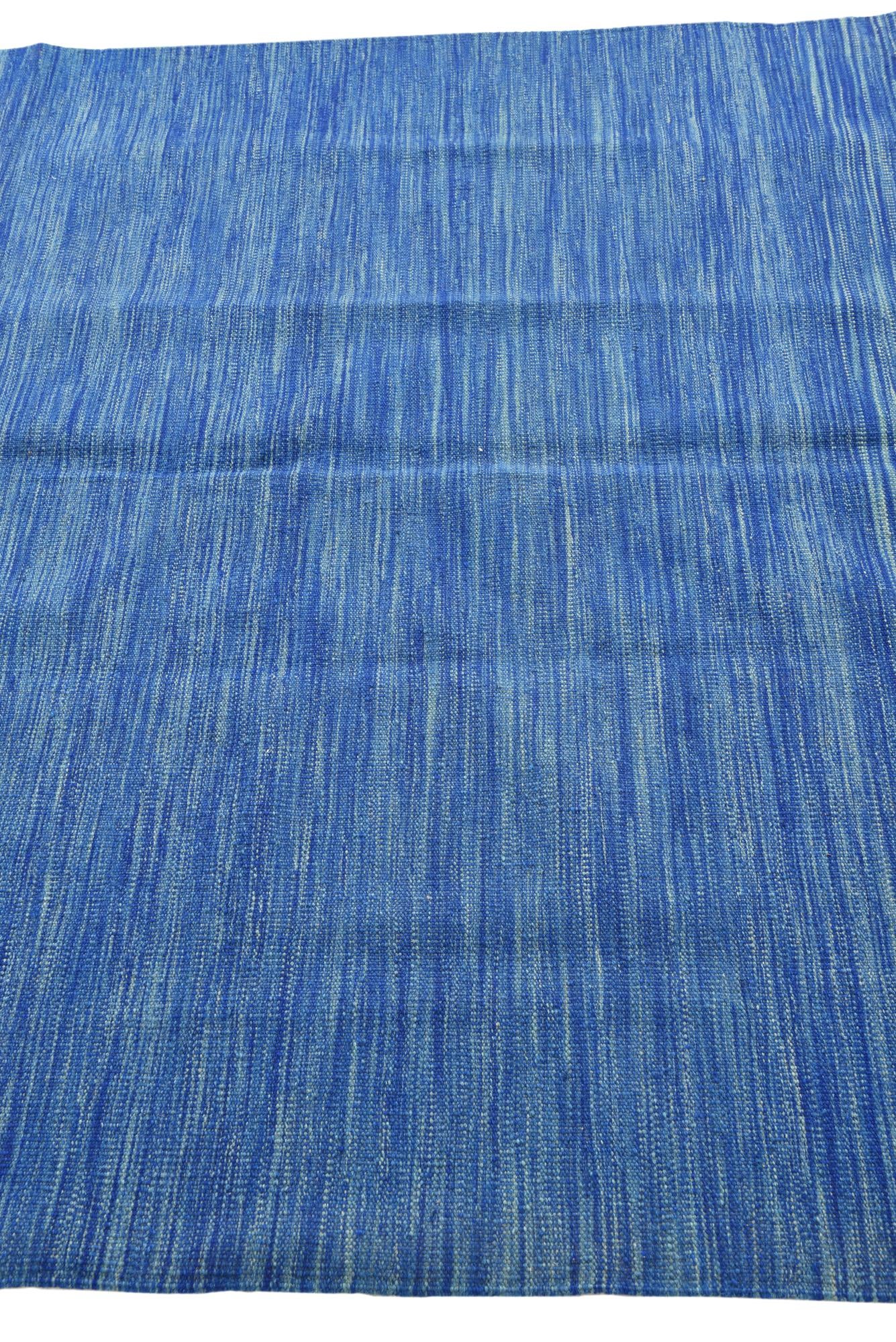 5' x 6' 8 Hand Woven Kilim Modern Wool Rug