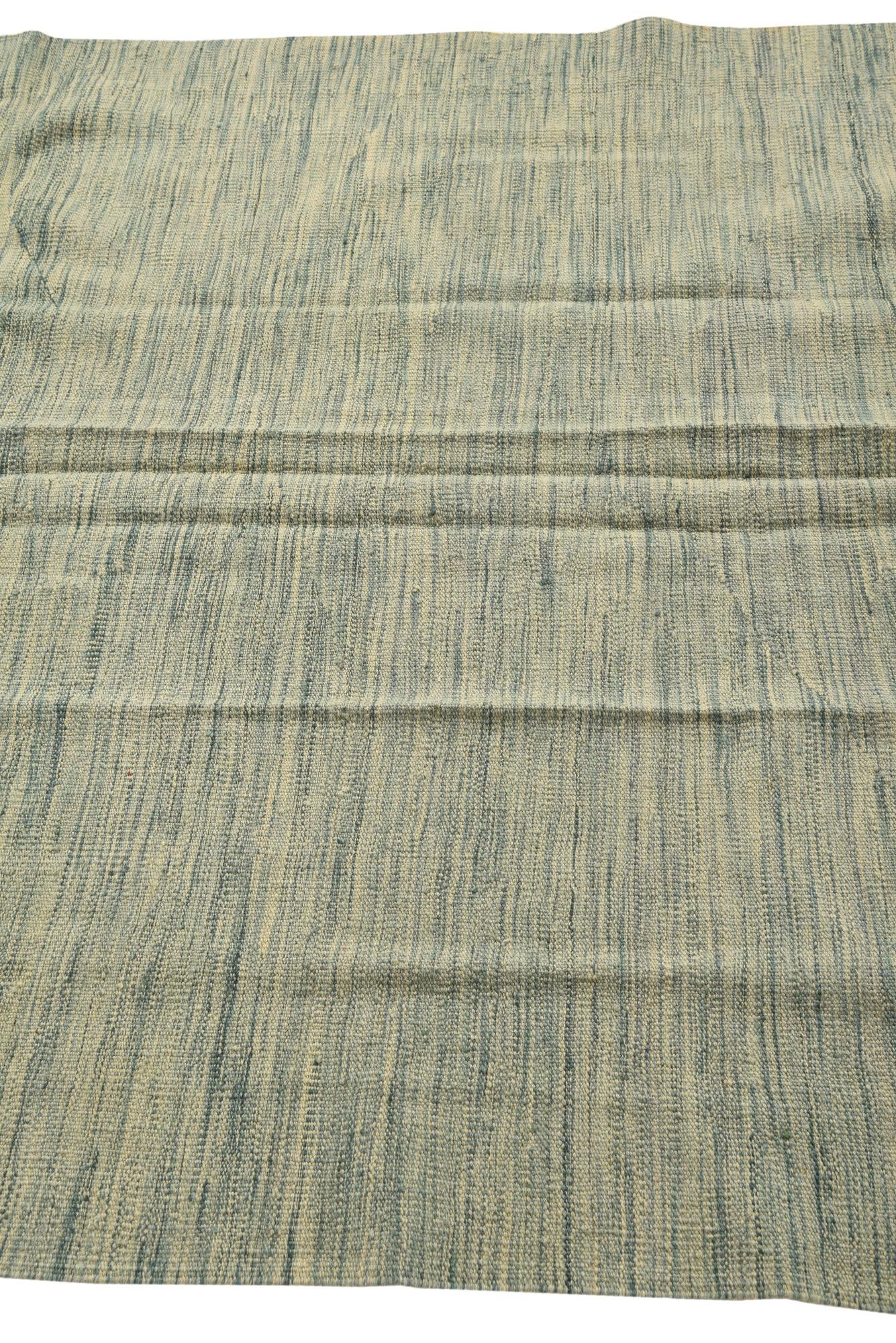 4' 10 x 6' 6 Hand Woven Kilim Modern Wool Rug