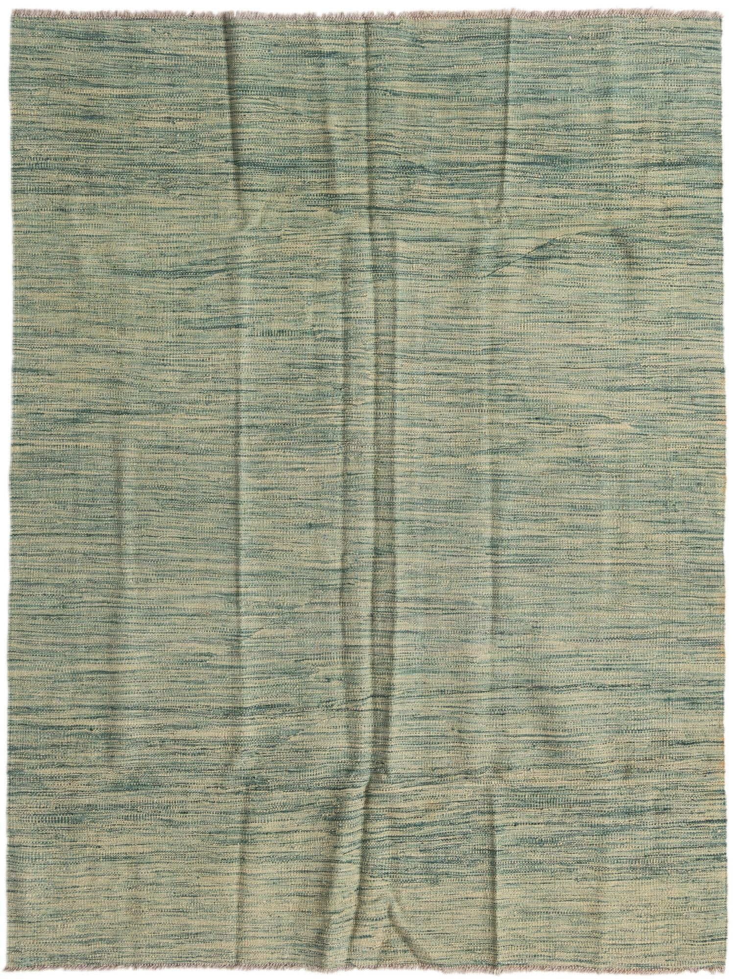 4' 10 x 6' 6 Hand Woven Kilim Modern Wool Rug