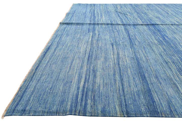 6' 7 x 9' 10 Hand Woven Kilim Modern Wool Rug
