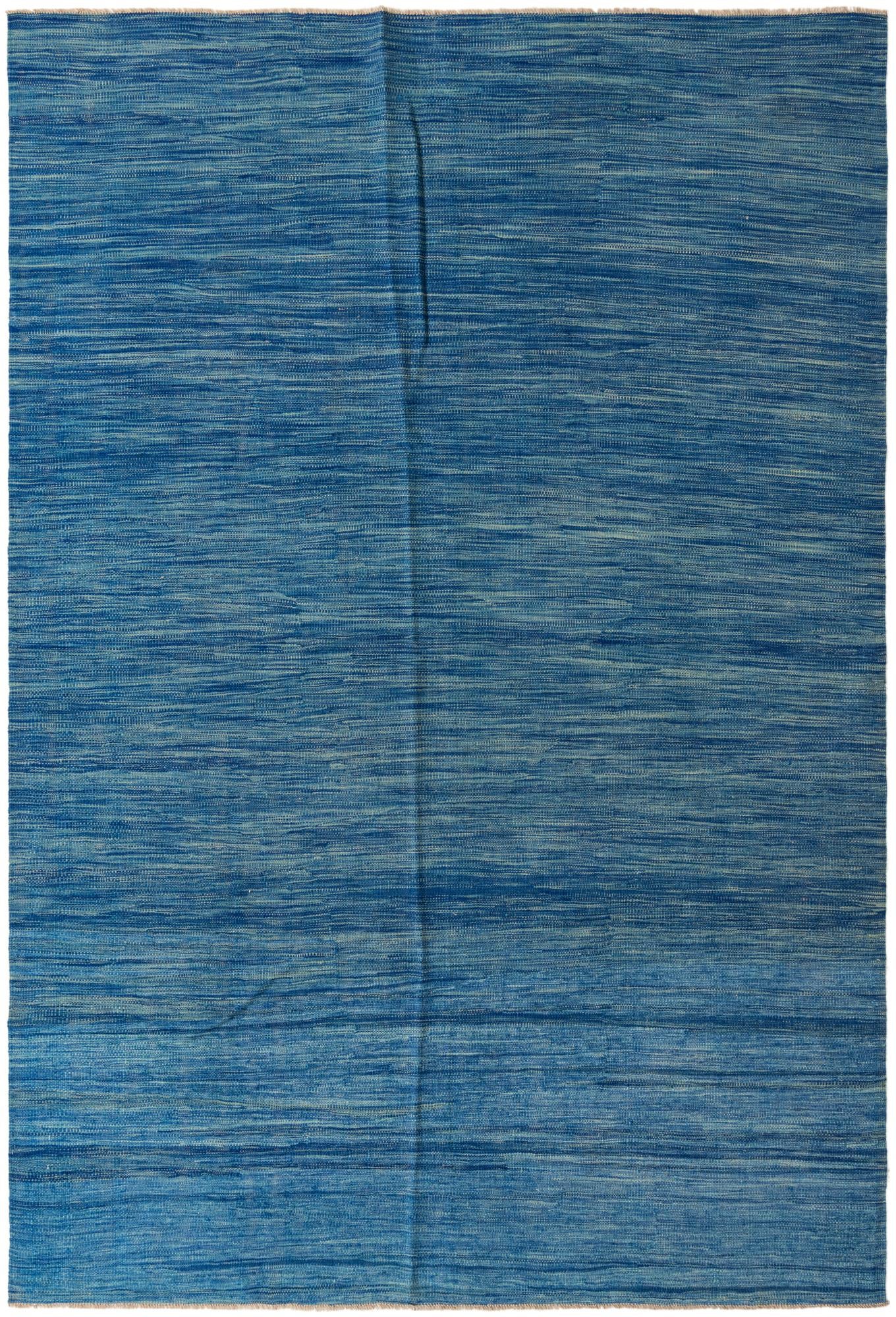 6' 7 x 9' 10 Hand Woven Kilim Modern Wool Rug