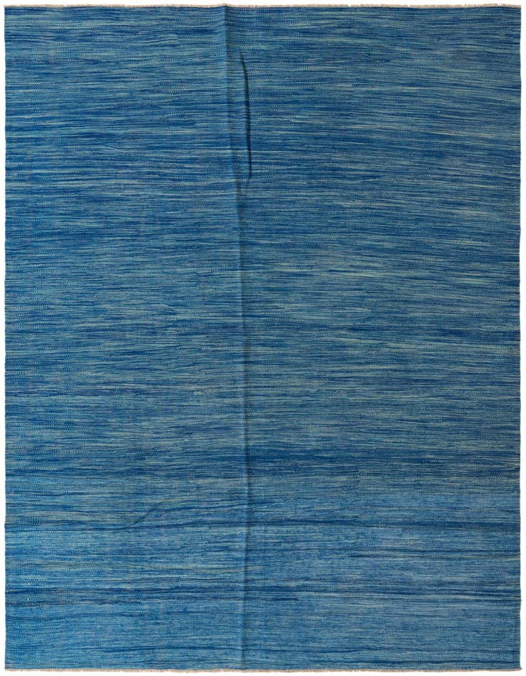 Detail image of 6' 7 x 9' 10 Hand Woven Kilim Modern Wool Rug