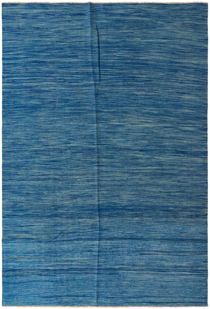 6' 7 x 9' 10 Hand Woven Kilim Modern Wool Rug