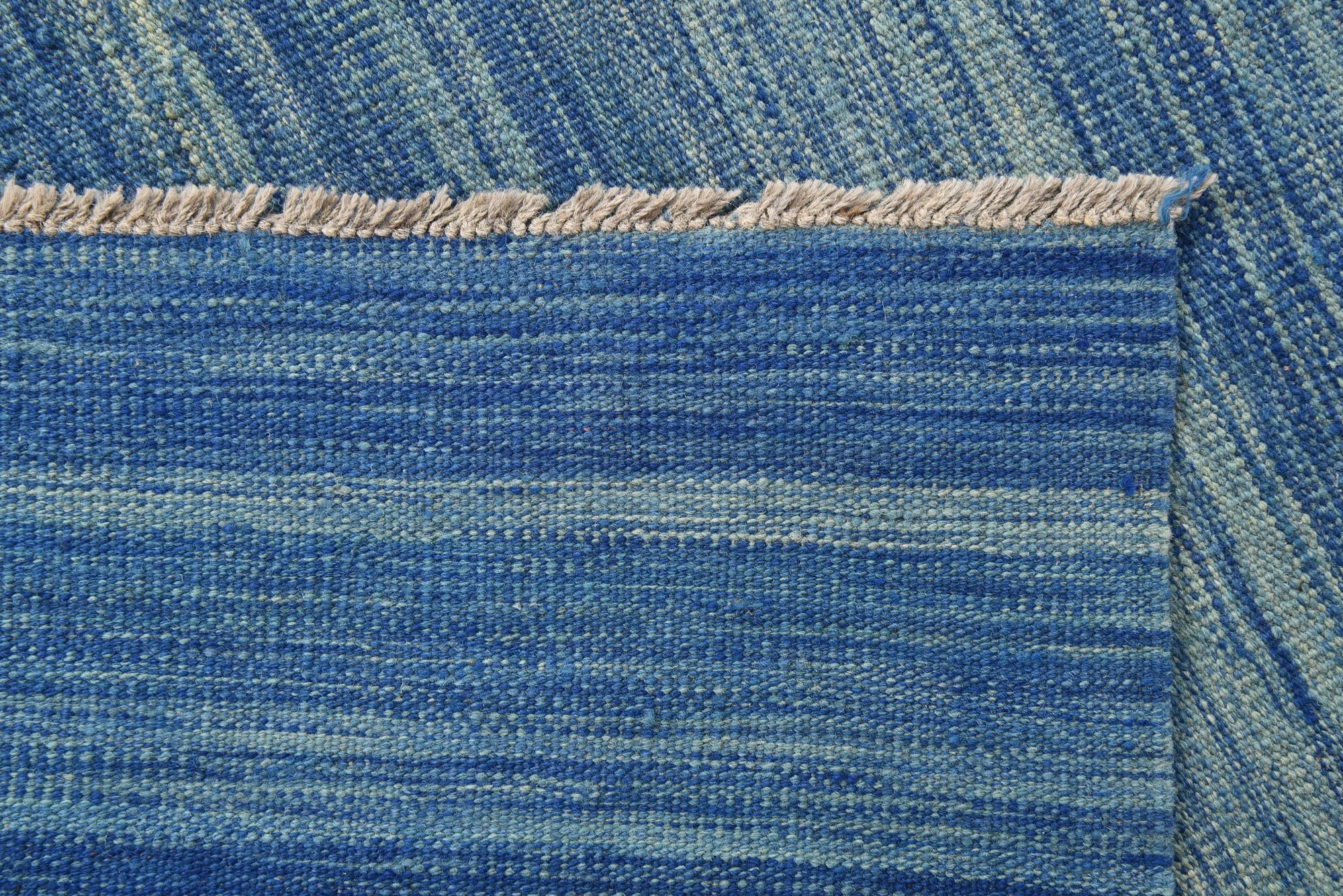 6' 6 x 10' Hand Woven Kilim Modern Wool Rug