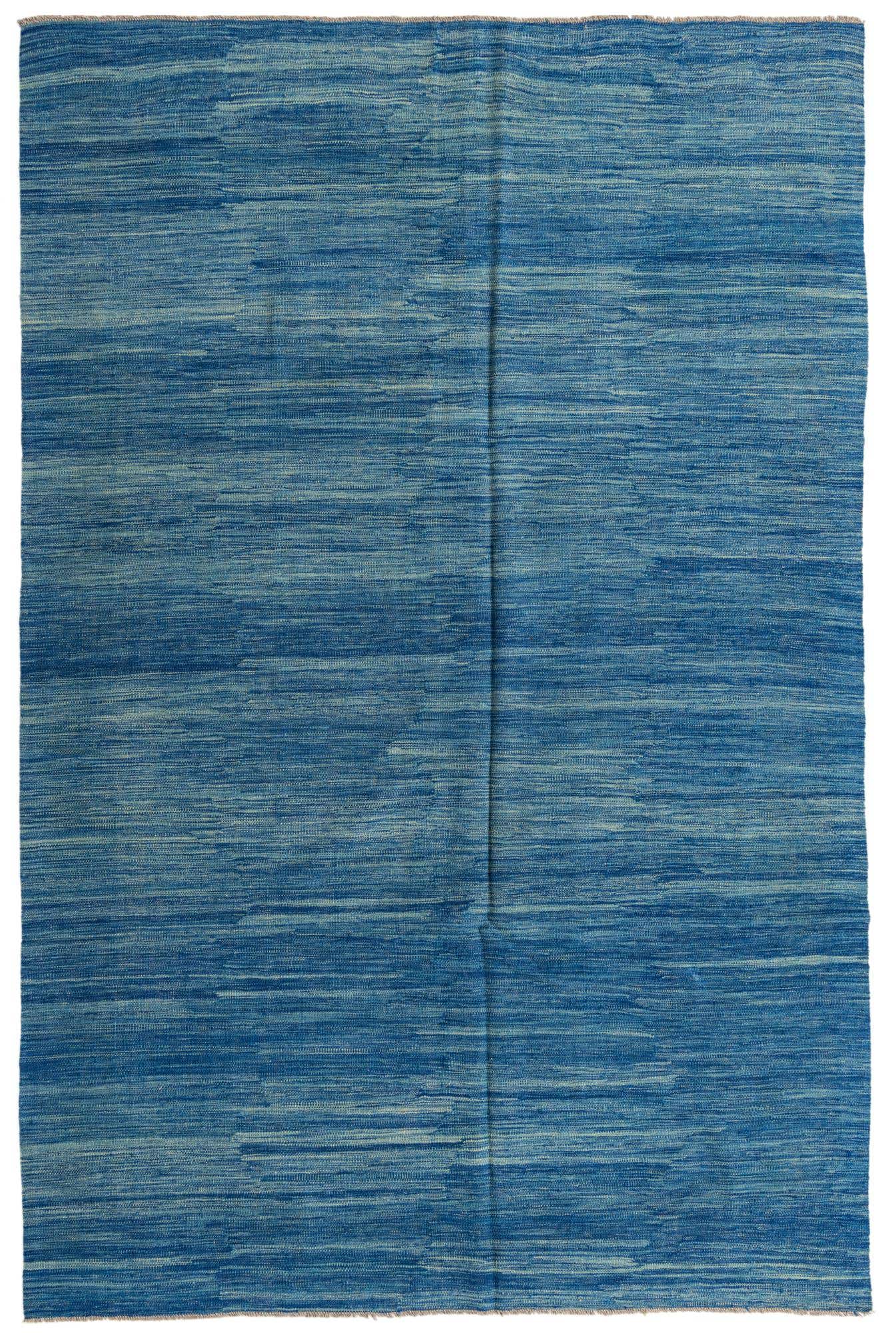 6' 6 x 10' Hand Woven Kilim Modern Wool Rug