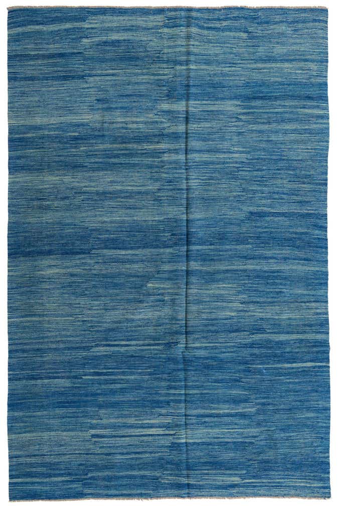 6' 6 x 10' Hand Woven Kilim Modern Wool Rug